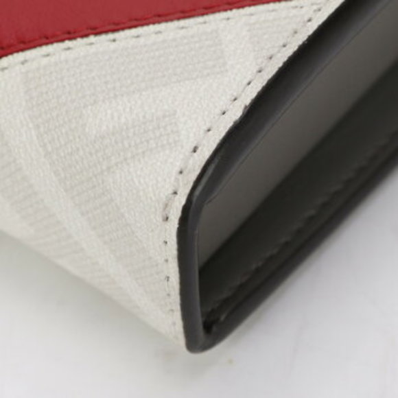 Fendi Zucca wallet leather clutch Shoulder Bag long - Picture 10 of 11